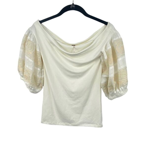 Free People Rock With It Off Shoulder Top Size XS - Picture 2 of 5